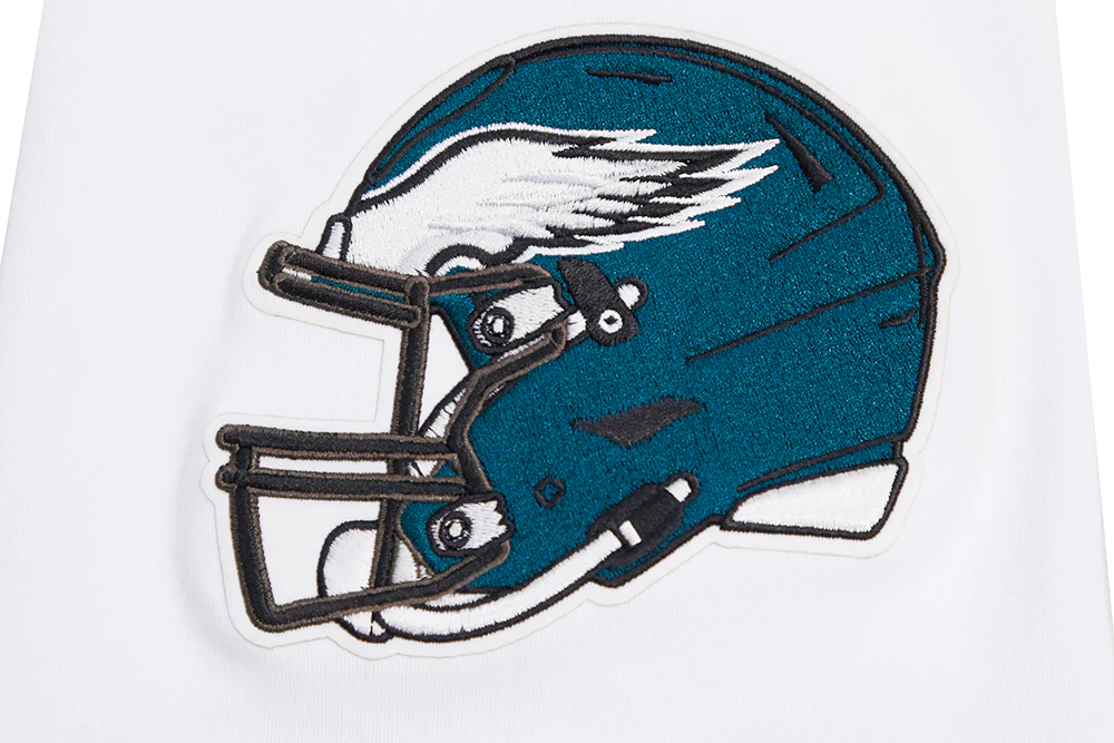 NFL PHILADELPHIA EAGLES CLASSIC CHENILLE MEN'S DOUBLE KNIT TEE (WHITE) - Image 7
