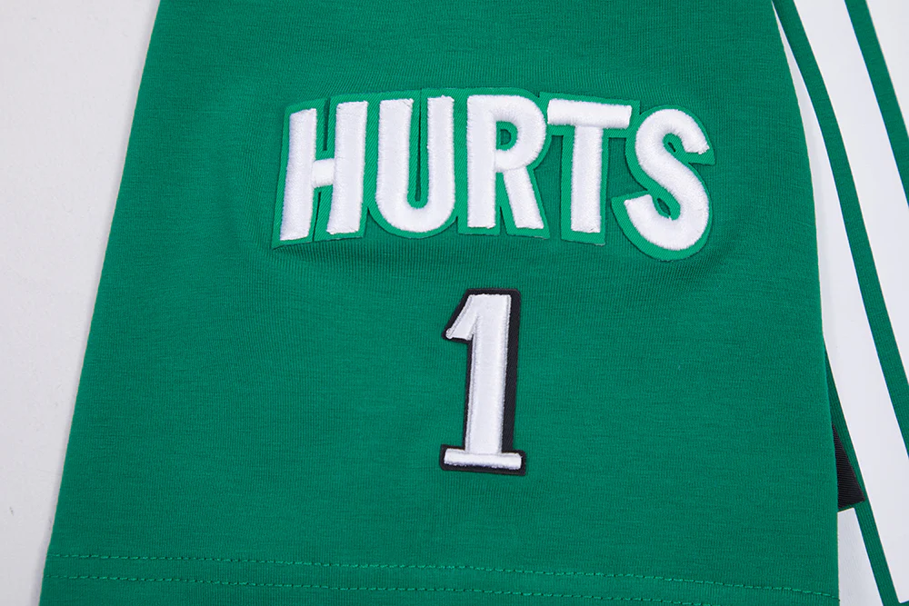 NFL PHILADELPHIA EAGLES JALEN HURTS #1 REMIX AVATAR MEN'S TEE (KELLY GREEN) - Image 6