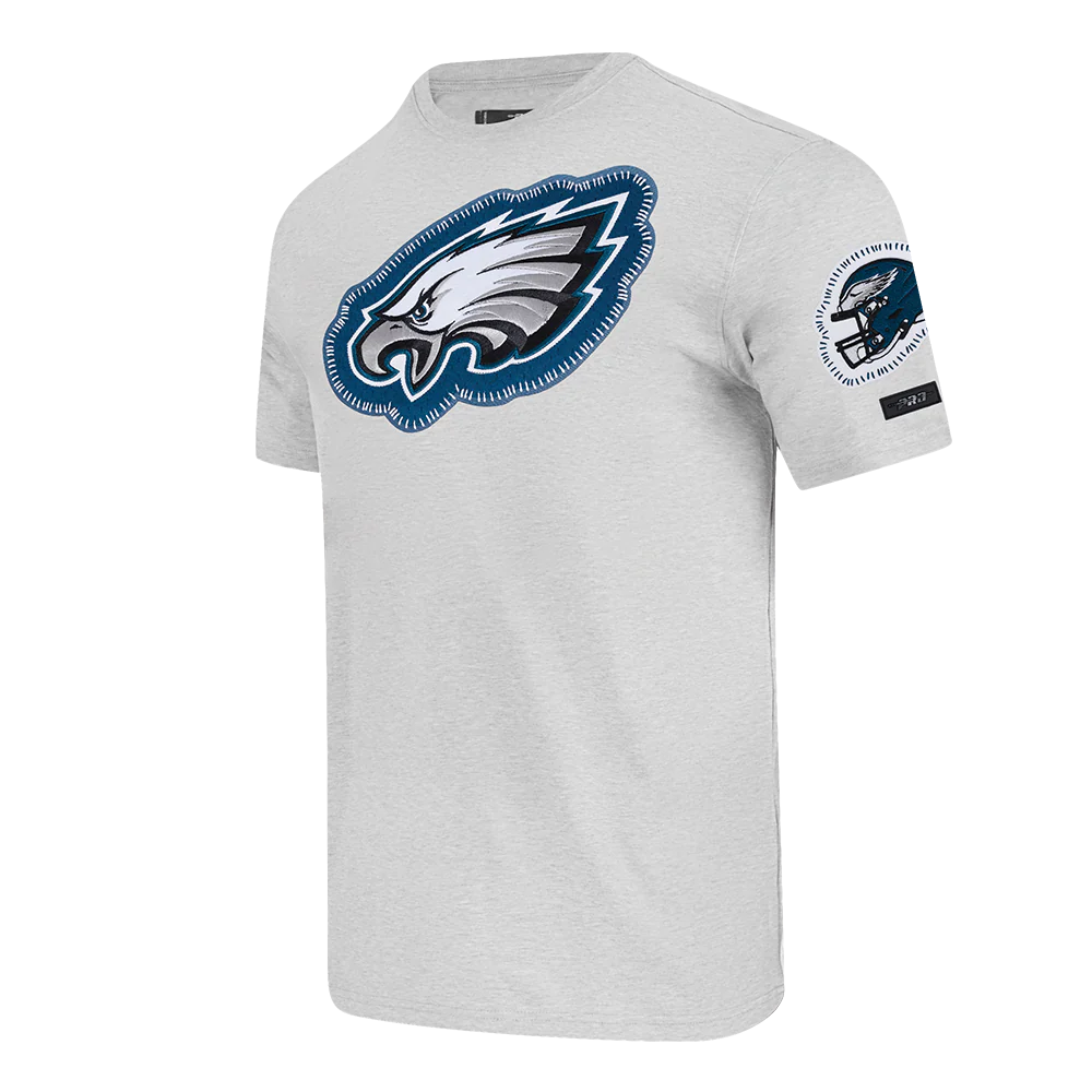 NFL PHILADELPHIA EAGLES DIY PICK STITCH MEN'S SINGLE JERSEY TEE (HEATHER GREY) - Image 2