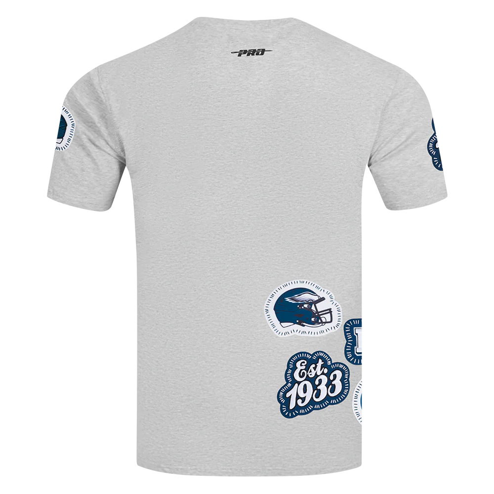 NFL PHILADELPHIA EAGLES DIY PICK STITCH MEN'S SINGLE JERSEY TEE (HEATHER GREY) - Image 3
