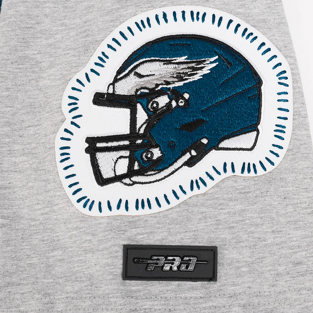 NFL PHILADELPHIA EAGLES DIY PICK STITCH MEN'S SINGLE JERSEY TEE (HEATHER GREY) - Image 7