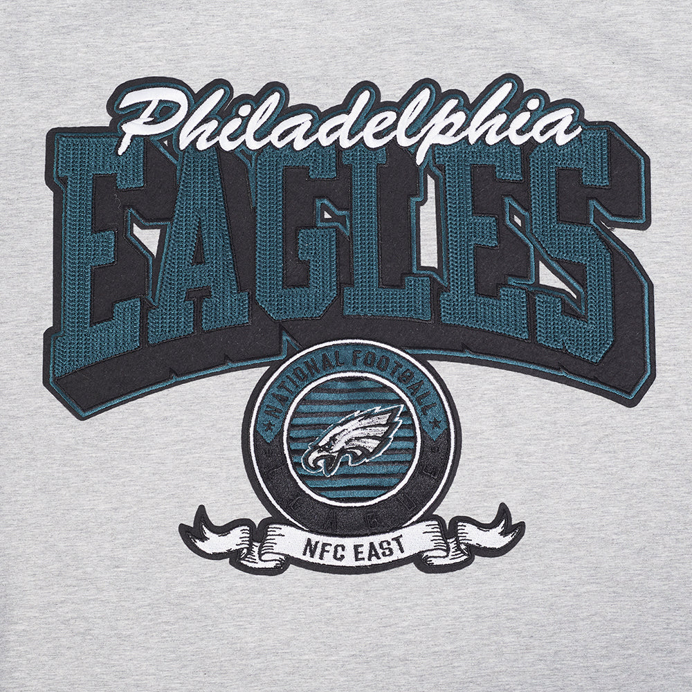 NFL PHILADELPHIA EAGLES TEAM BADGE MEN'S SJ TEE (HEATHER GREY) - Image 10