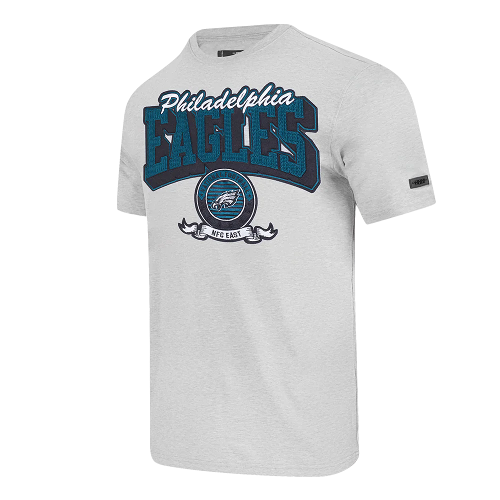 NFL PHILADELPHIA EAGLES TEAM BADGE MEN'S SJ TEE (HEATHER GREY) - Image 6