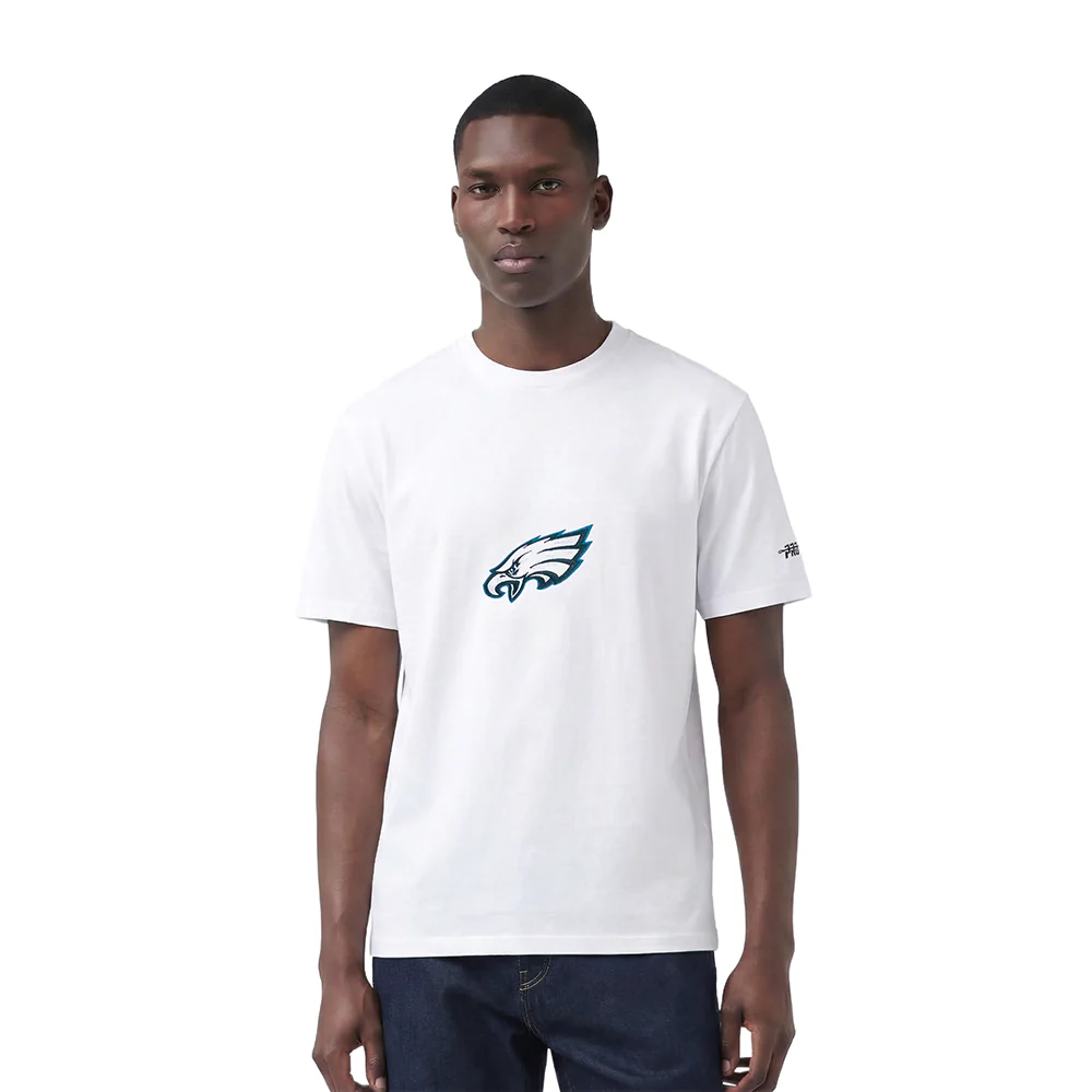 NFL PHILADELPHIA EAGLES LIVING LARGE MEN'S CJ DROP SHOULDER TEE (WHITE)
