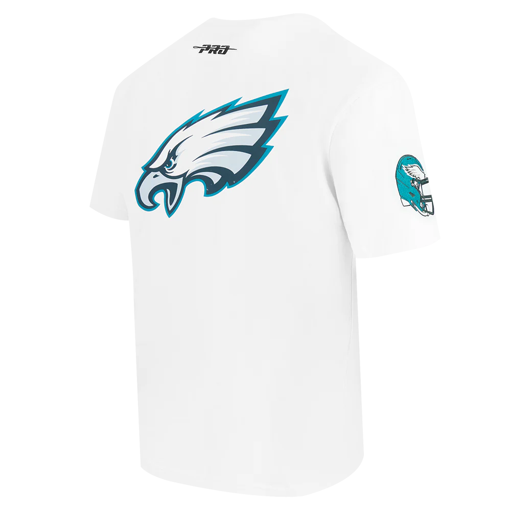 NFL PHILADELPHIA EAGLES LIVING LARGE MEN'S CJ DROP SHOULDER TEE (WHITE) - Image 4