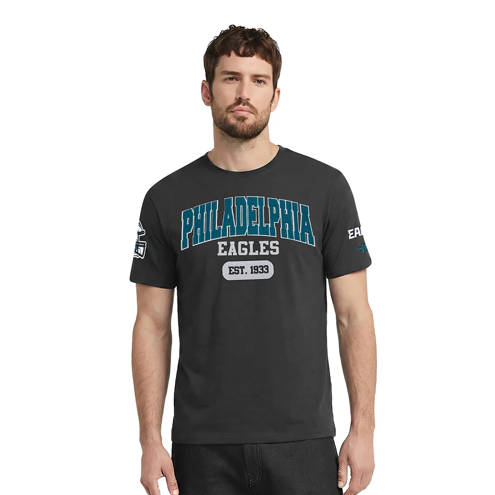 NFL PHILADELPHIA EAGLES CITY ARCH MEN'S SJ TEE (BLACK)