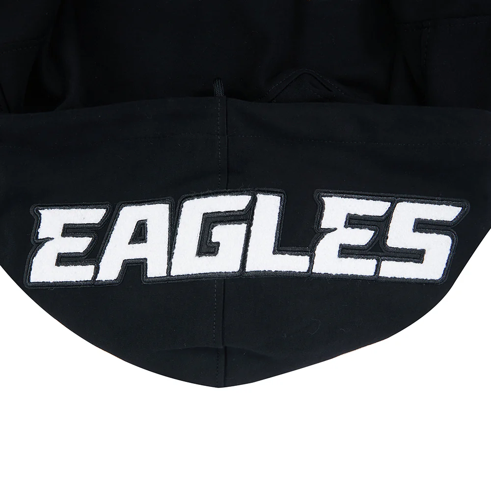 NFL PHILADELPHIA EAGLES JALEN HURTS #1 CLASSIC PNN MEN'S SS PO HOODI (BLACK) - Image 8