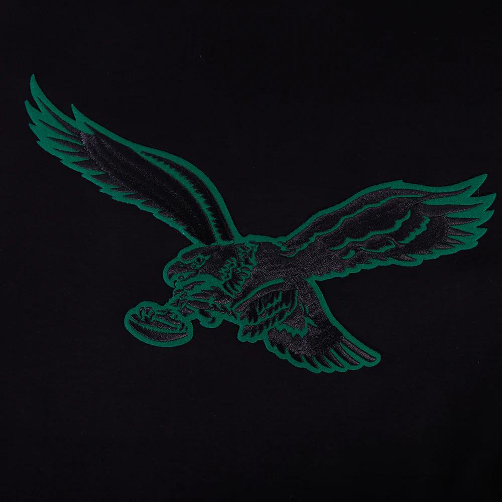 NFL PHILADELPHIA EAGLES FIRST TEAM MEN'S RAGLAN TEE (EGGSHELL/ BLACK) - Image 5