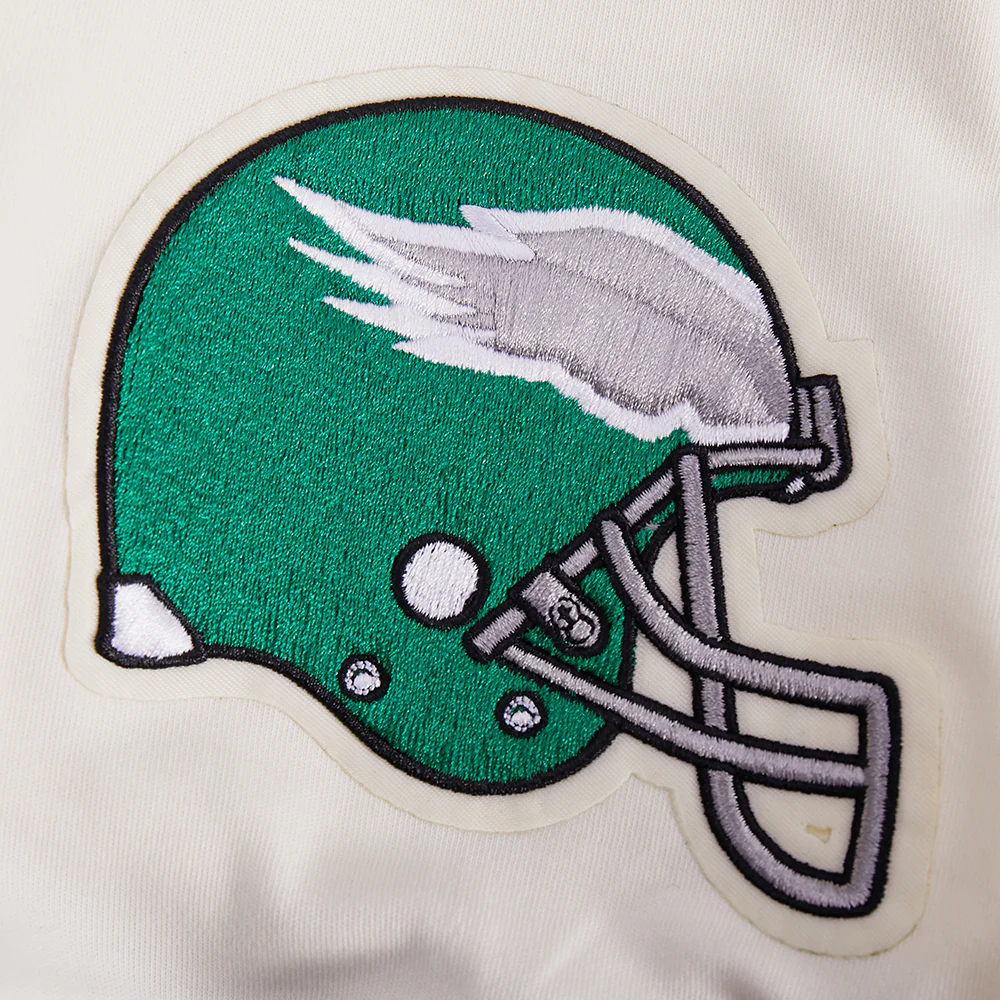 NFL PHILADELPHIA EAGLES FIRST TEAM MEN'S RAGLAN TEE (EGGSHELL/ BLACK) - Image 6