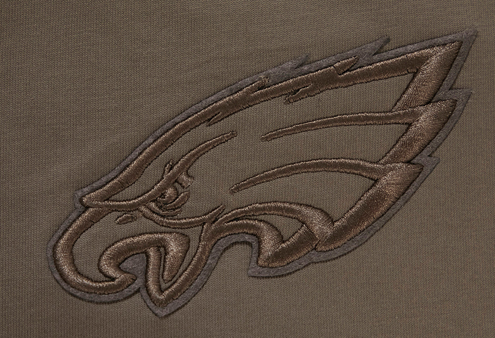 NFL PHILADELPHIA EAGLES NEUTRAL DROP SHOULDER MEN'S TEE (DARK TAUPE) - Image 6