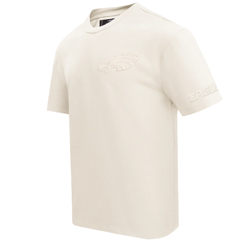 NFL PHILADELPHIA EAGLES NEUTRAL DROP SHOULDER MEN'S TEE (EGGSHELL) - Image 2
