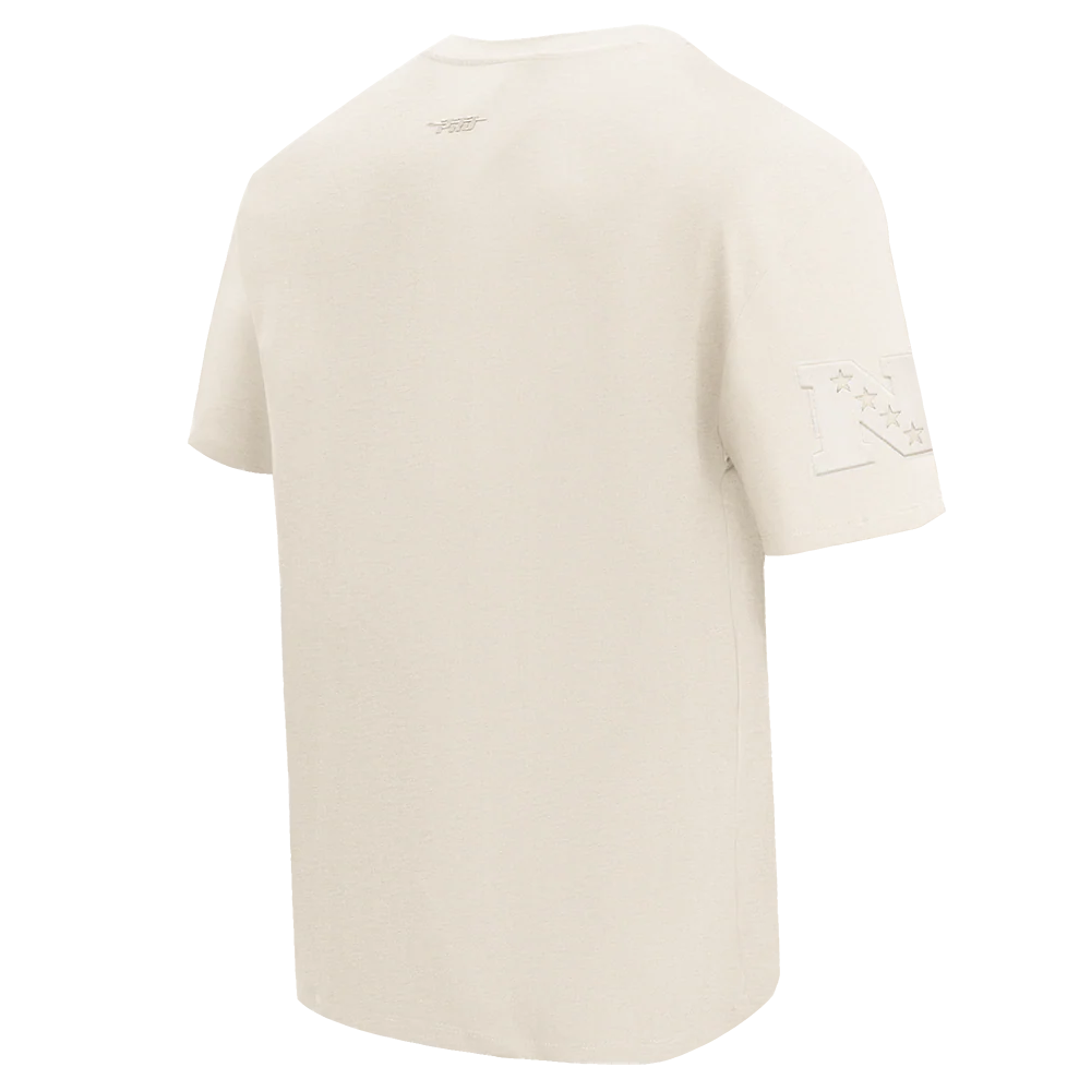 NFL PHILADELPHIA EAGLES NEUTRAL DROP SHOULDER MEN'S TEE (EGGSHELL) - Image 3