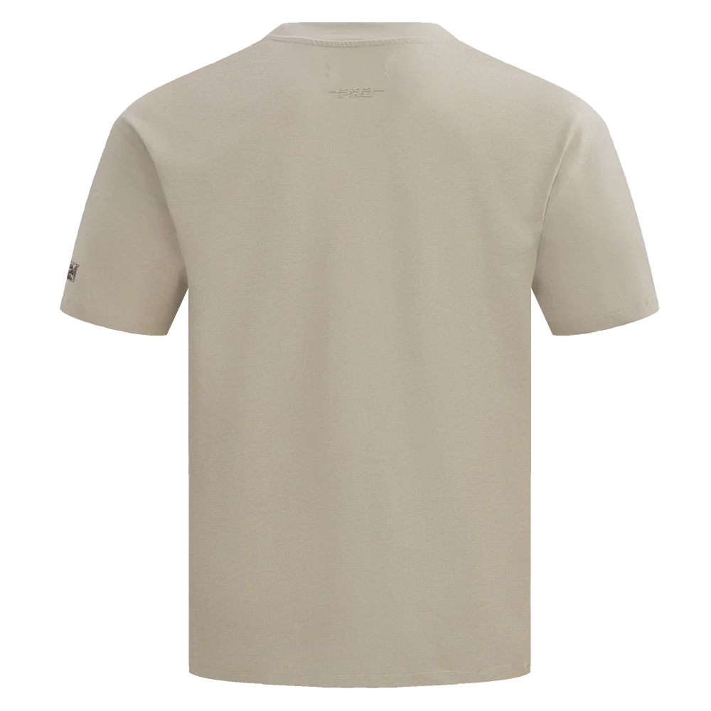 NFL PHILADELPHIA EAGLES NEUTRAL COTTON JERSEY DROP SHOULDER TEE (TAUPE) - Image 4