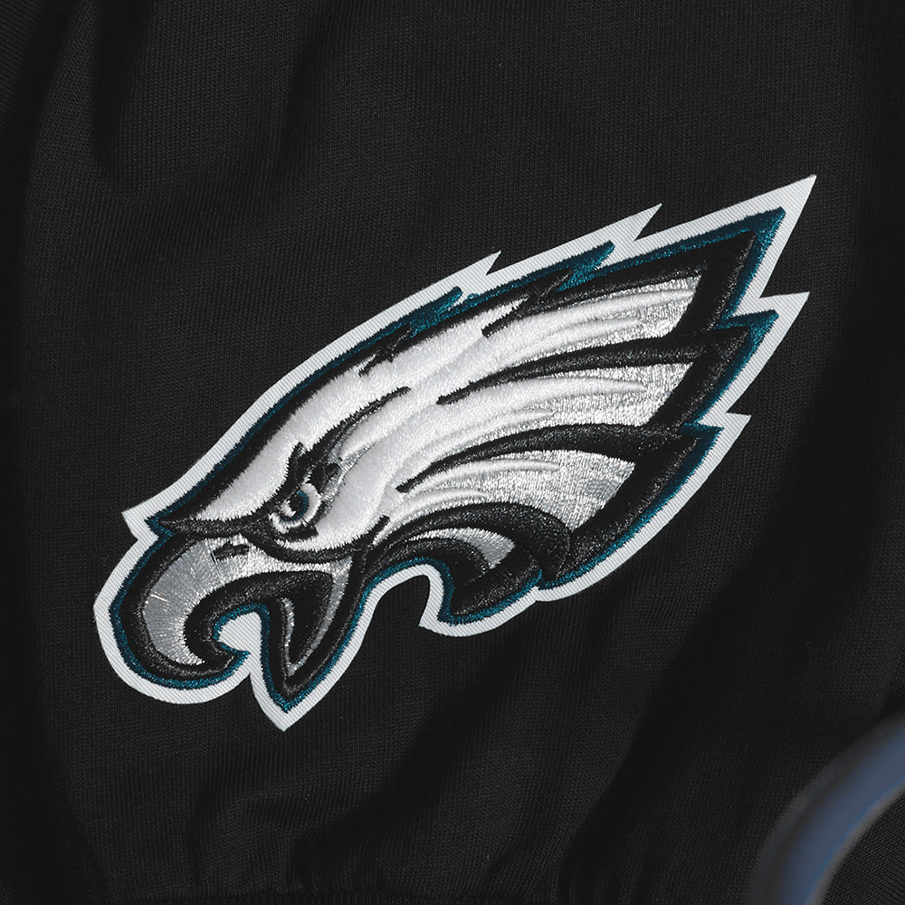 NFL PHILADELPHIA EAGLES WINGSPAN MEN'S DROP SHOULDER LONG SLEEVE TEE (BLACK) - Image 8