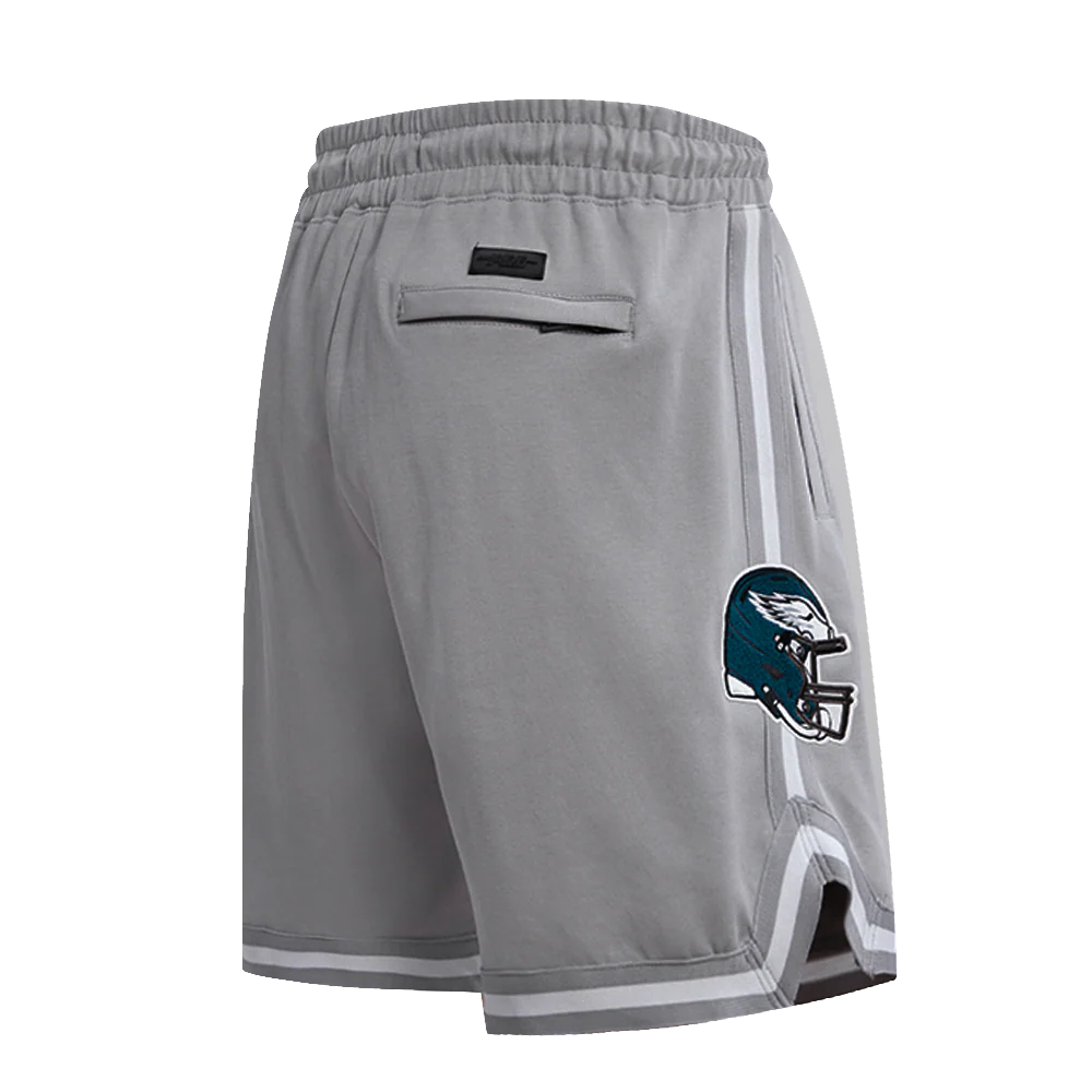 NFL PHILADELPHIA EAGLES CLASSIC CHENILLE MEN'S DOUBLE KNIT SHORT (GRAY) - Image 3