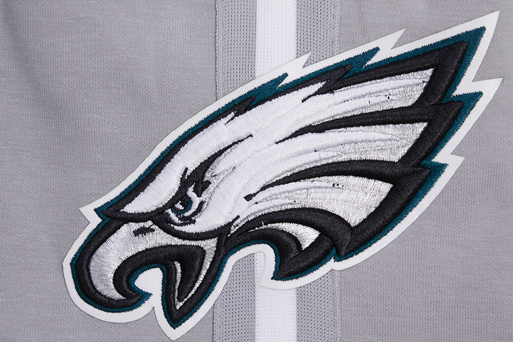 NFL PHILADELPHIA EAGLES CLASSIC CHENILLE MEN'S DOUBLE KNIT SHORT (GRAY) - Image 8