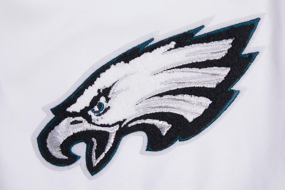 NFL PHILADELPHIA EAGLES CLASSIC CHENILLE MEN'S DOUBLE KNIT SHORT (WHITE) - Image 6