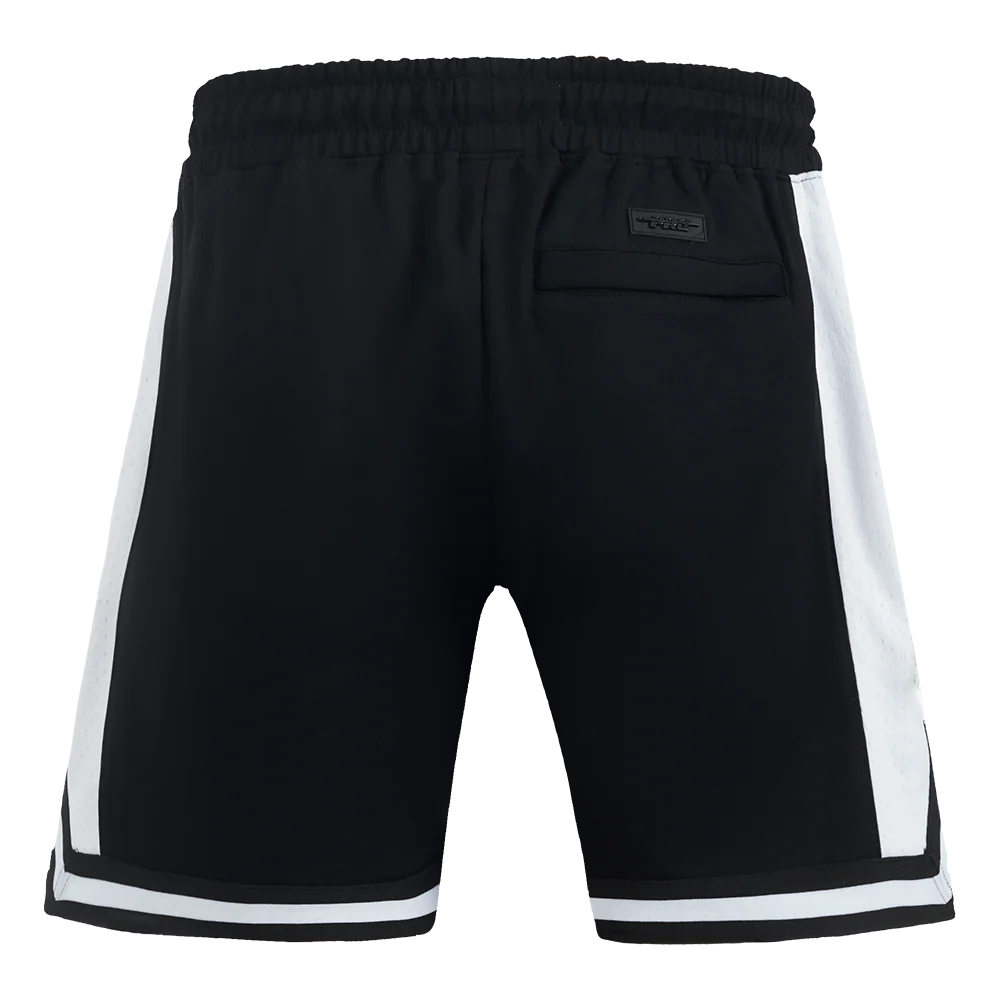 NFL PHILADELPHIA EAGLES JALEN HURTS #1 CLASSIC MEN'S DOUBLE KNIT 2.0 SHORT (BLACK) - Image 3