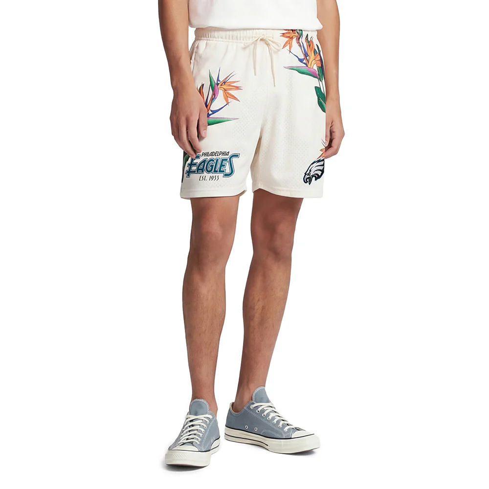 NFL PHILADELPHIA EAGLES PARADISE MEN'S MESH SHORT (EGGSHELL)