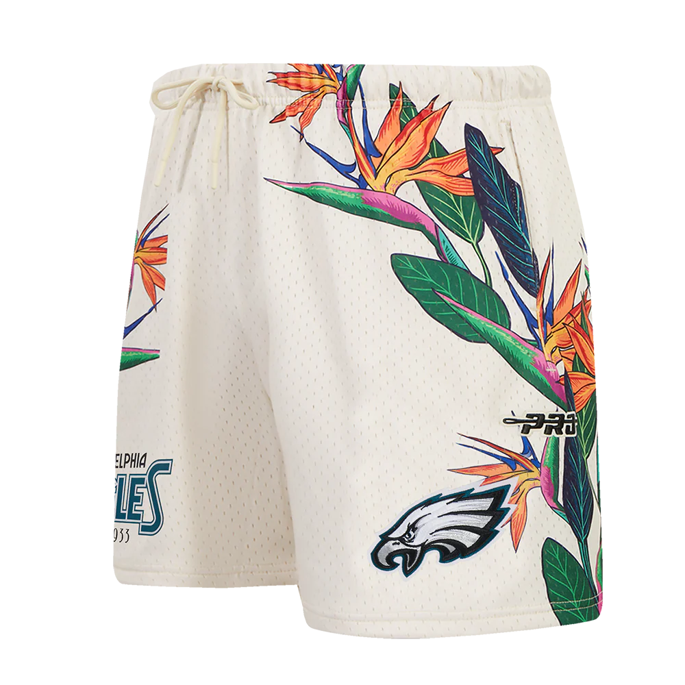 NFL PHILADELPHIA EAGLES PARADISE MEN'S MESH SHORT (EGGSHELL) - Image 4