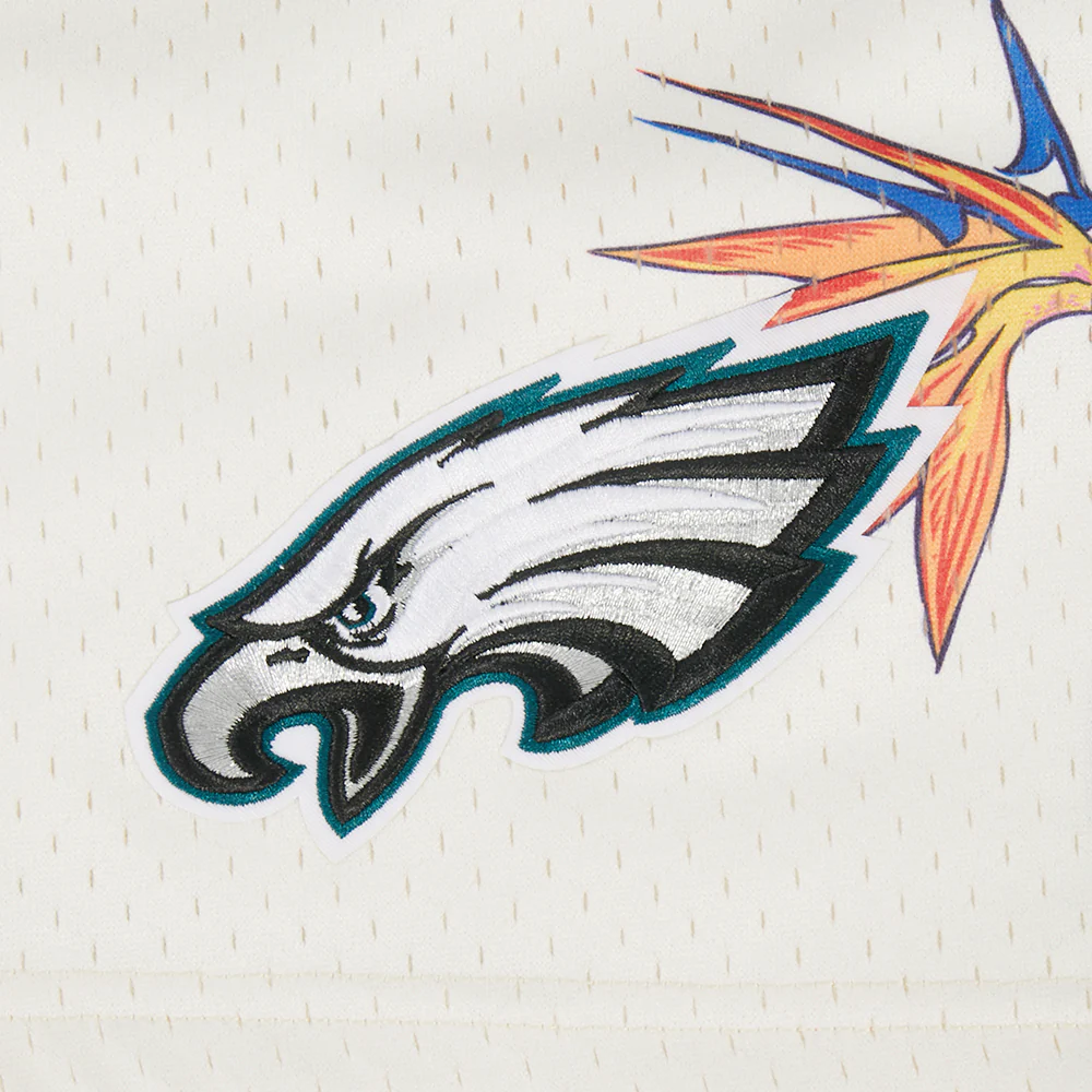 NFL PHILADELPHIA EAGLES PARADISE MEN'S MESH SHORT (EGGSHELL) - Image 7