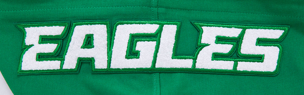 NFL PHILADELPHIA EAGLES CLASSIC CHENILLE MEN'S DK PO HOODIE (KELLY GREEN) - Image 5