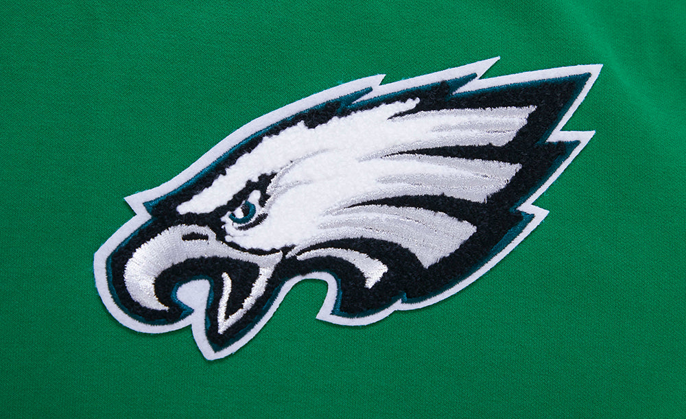 NFL PHILADELPHIA EAGLES CLASSIC CHENILLE MEN'S DK PO HOODIE (KELLY GREEN) - Image 6