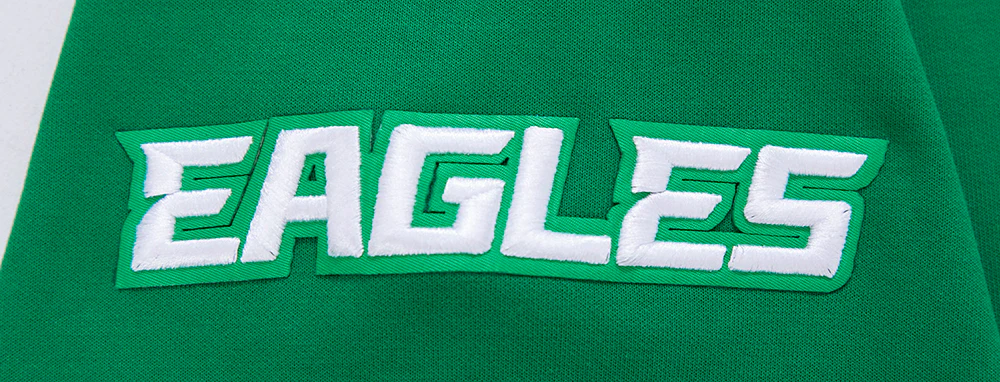 NFL PHILADELPHIA EAGLES CLASSIC CHENILLE MEN'S DK PO HOODIE (KELLY GREEN) - Image 7