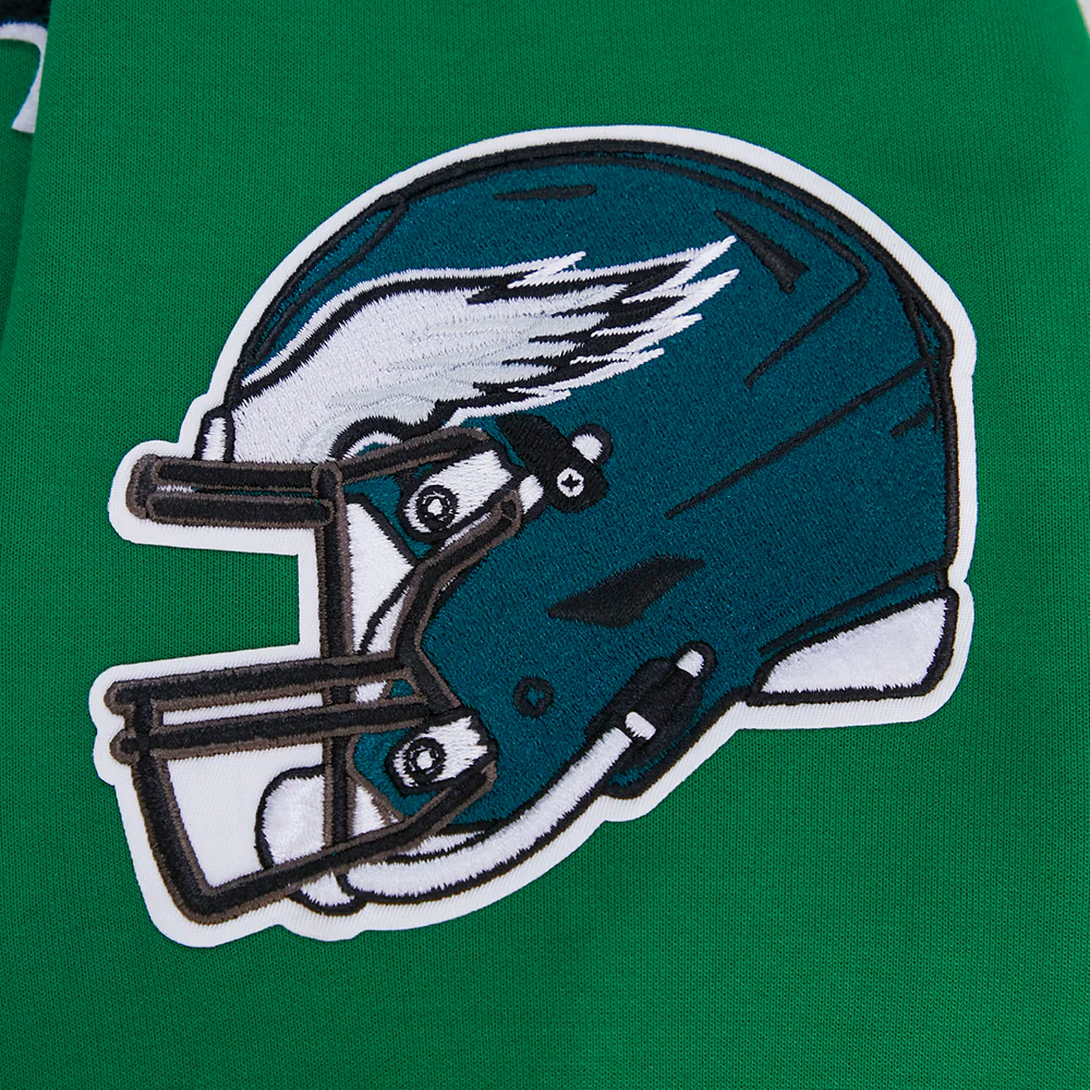 NFL PHILADELPHIA EAGLES CLASSIC CHENILLE MEN'S DK PO HOODIE (KELLY GREEN) - Image 8
