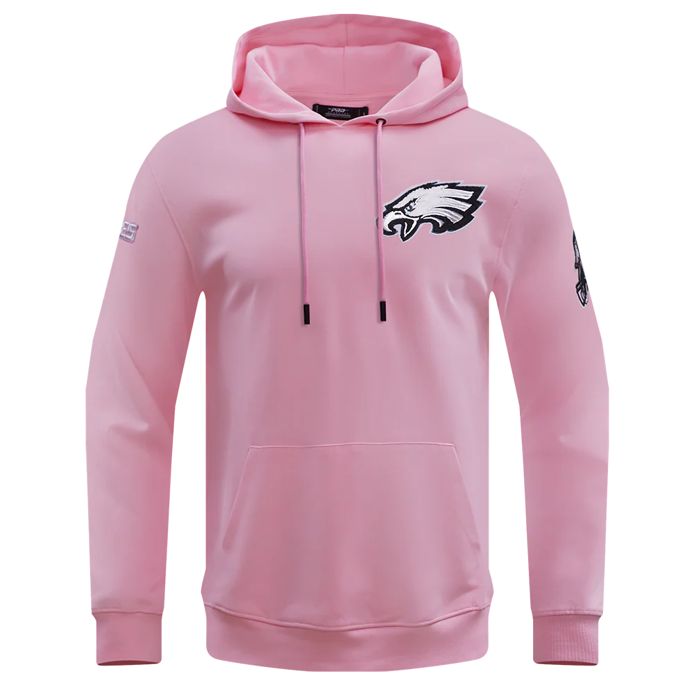 NFL PHILADELPHIA EAGLES CLASSIC CHENILLE MEN'S PO HOODIE (PINK)