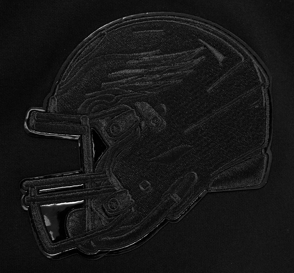 NFL PHILADELPHIA EAGLES TRIPLE BLACK ZIP HOODIE (TRIPLE BLACK) - Image 8