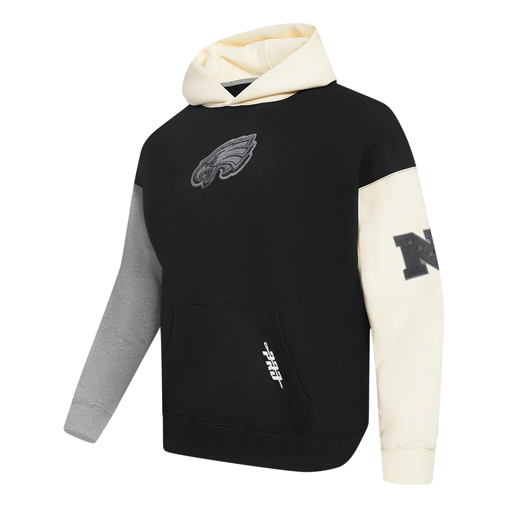 NFL PHILADELPHIA EAGLES REVERSE FRENCH TERRY MEN'S COLORBLOCK FLEECE PULLOVER HOODIE - Image 2