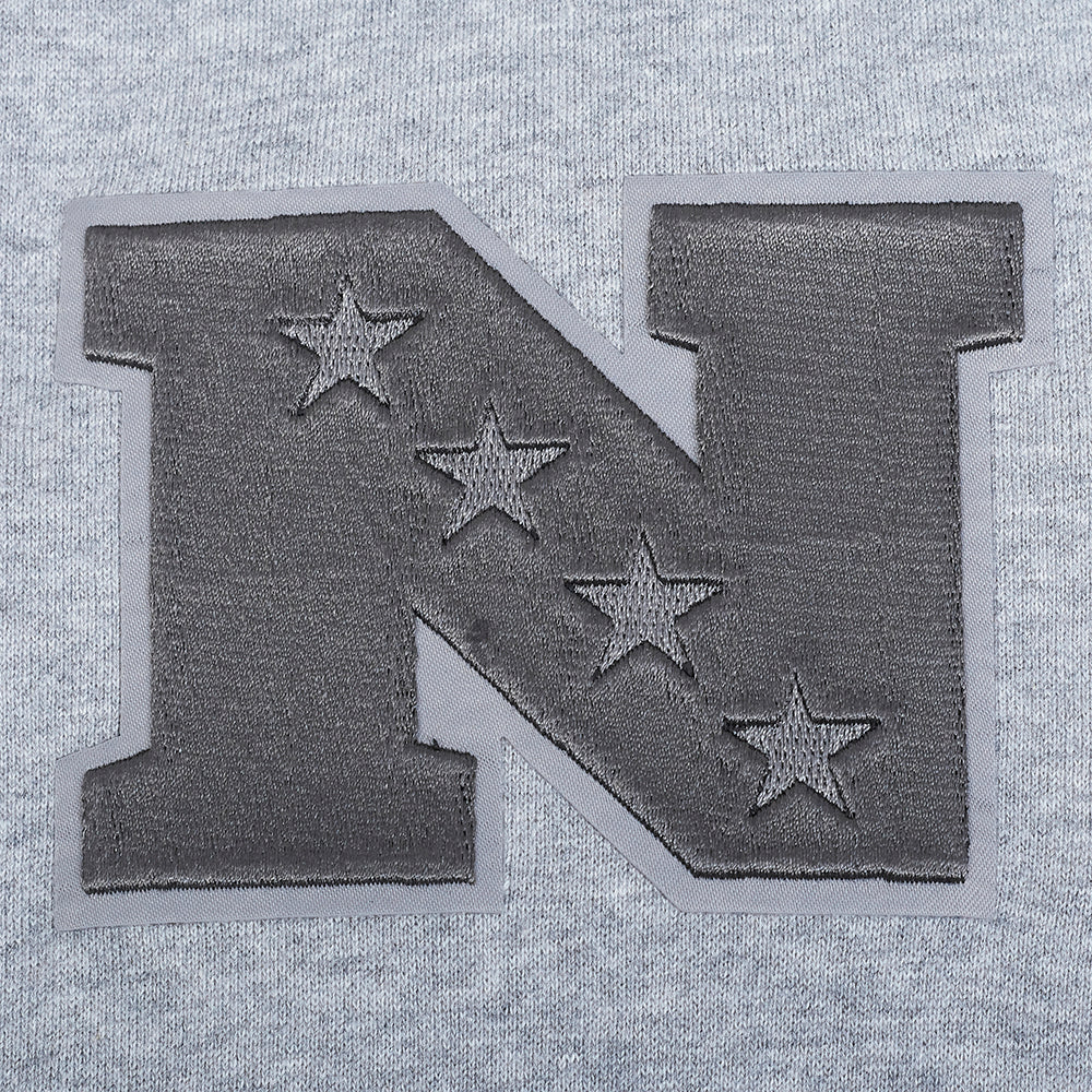 NFL PHILADELPHIA EAGLES REVERSE FRENCH TERRY MEN'S DROP SHOULDER FLC (DARK HEATHER GRAY) - Image 7