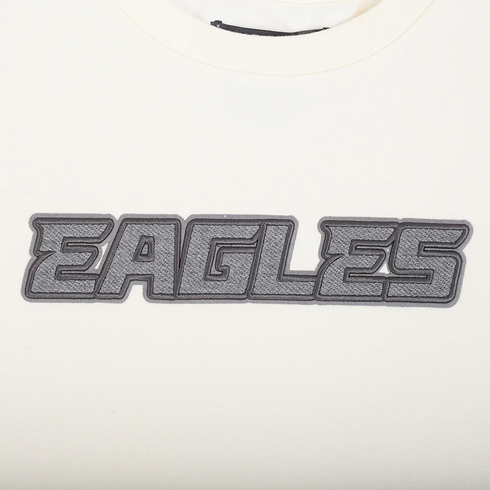 NFL PHILADELPHIA EAGLES REVERSE FRENCH TERRY MEN'S DROP SHOULDER FLC (EGGSHELL) - Image 5