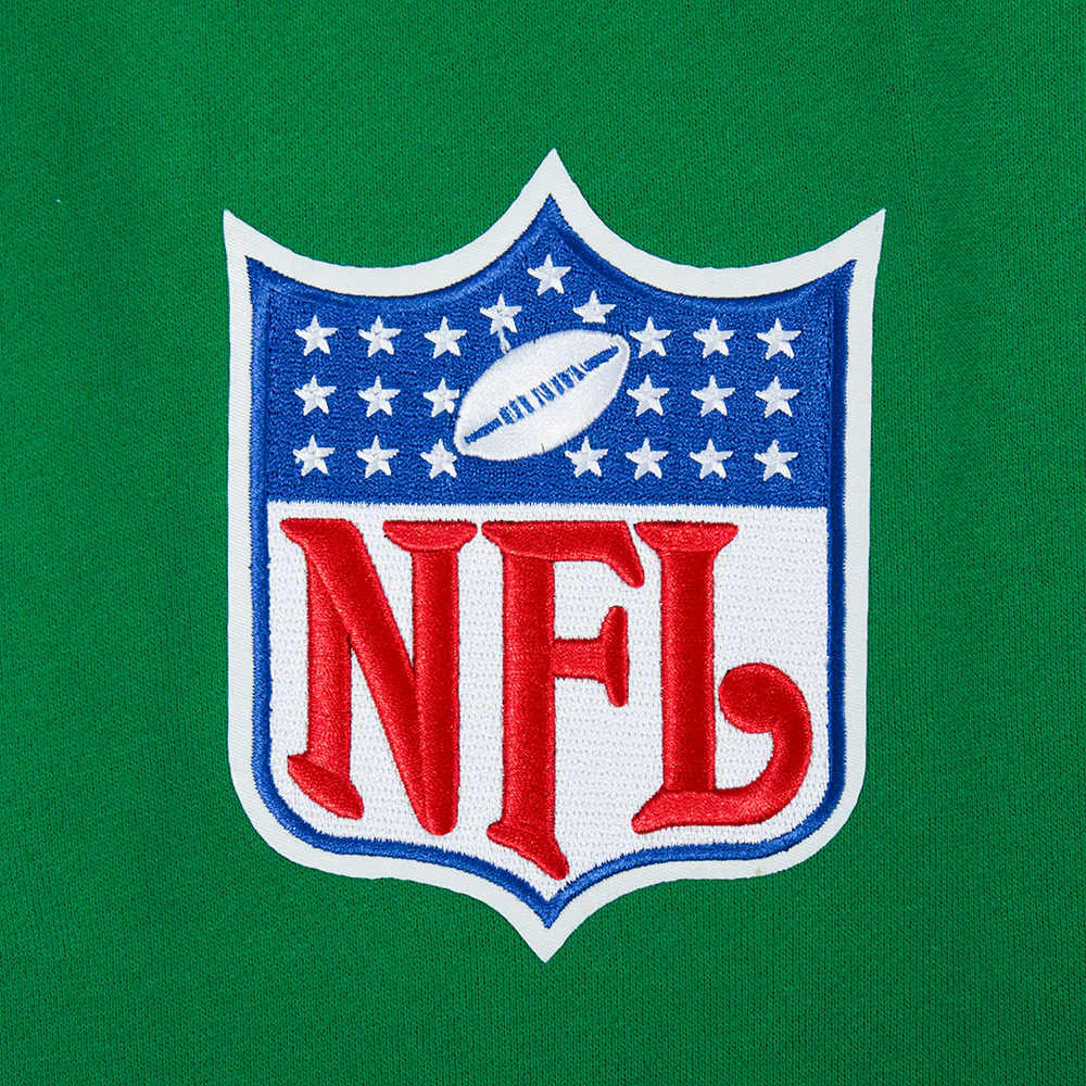 NFL PHILADELPHIA EAGLES BEST OF MEN'S DROP SHOULDER PO HOODIE (KELLY GREEN) - Image 11