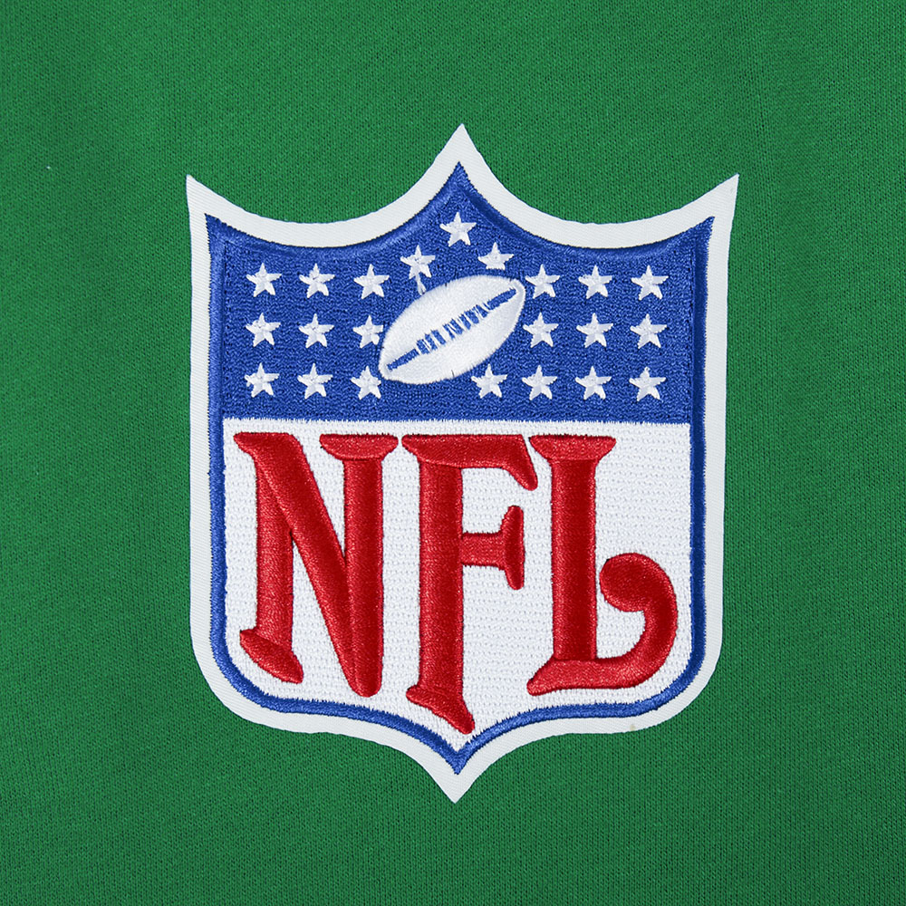 NFL PHILADELPHIA EAGLES BEST OF MEN'S DROP SHOULDER PO HOODIE (KELLY GREEN) - Image 9