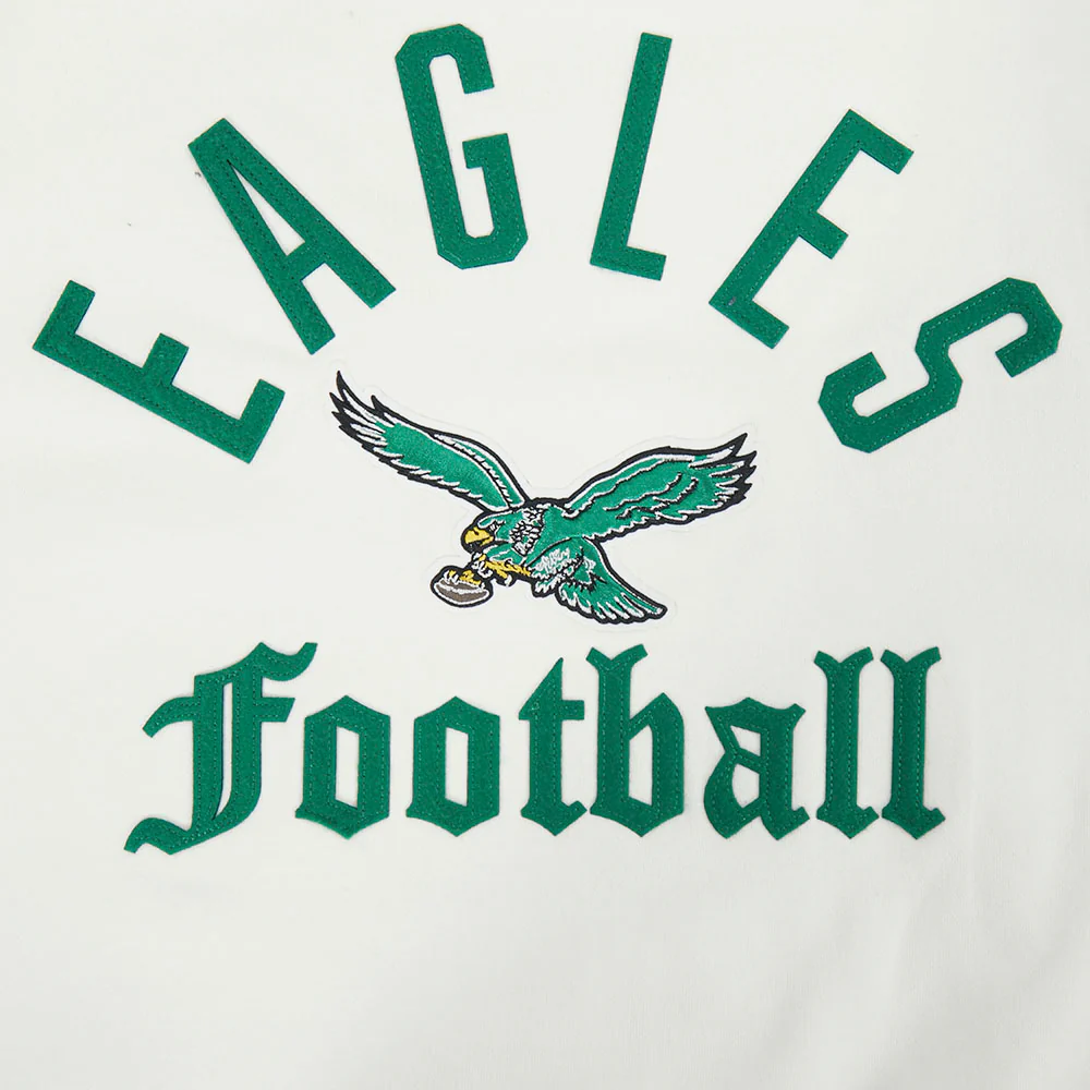 NFL PHILADELPHIA EAGLES MODERN ORIGINALS MEN'S FLC CREWNECK (EGGSHELL) - Image 10