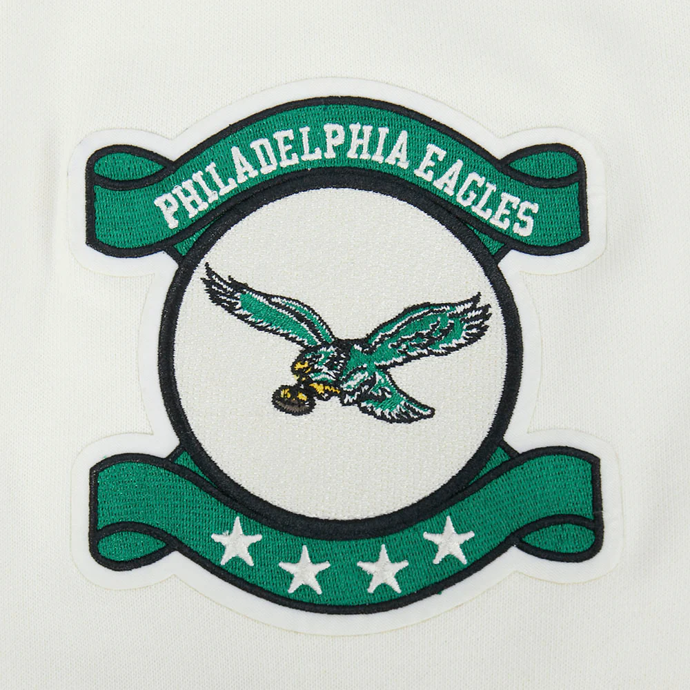 NFL PHILADELPHIA EAGLES MODERN ORIGINALS MEN'S FLC CREWNECK (EGGSHELL) - Image 7