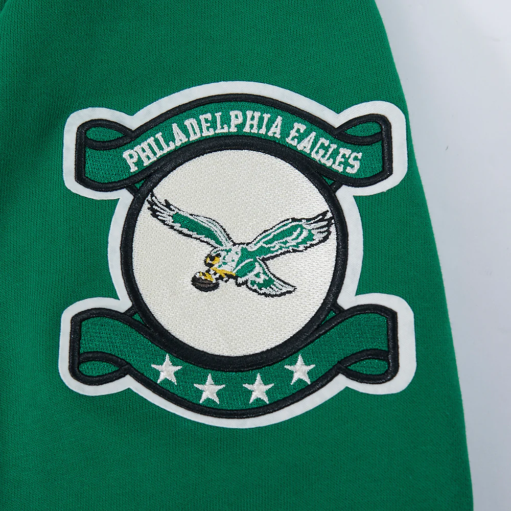 NFL PHILADELPHIA EAGLES MODERN ORIGINALS MEN'S FLC PO HOODIE (KELLY GREEN) - Image 6