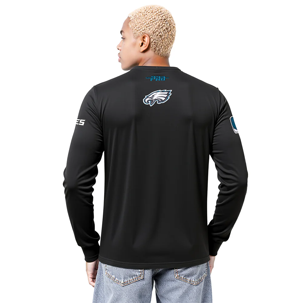 NFL PHILADELPHIA EAGLES CITY ARCH MEN'S FLC CREWNECK (BLACK) - Image 2