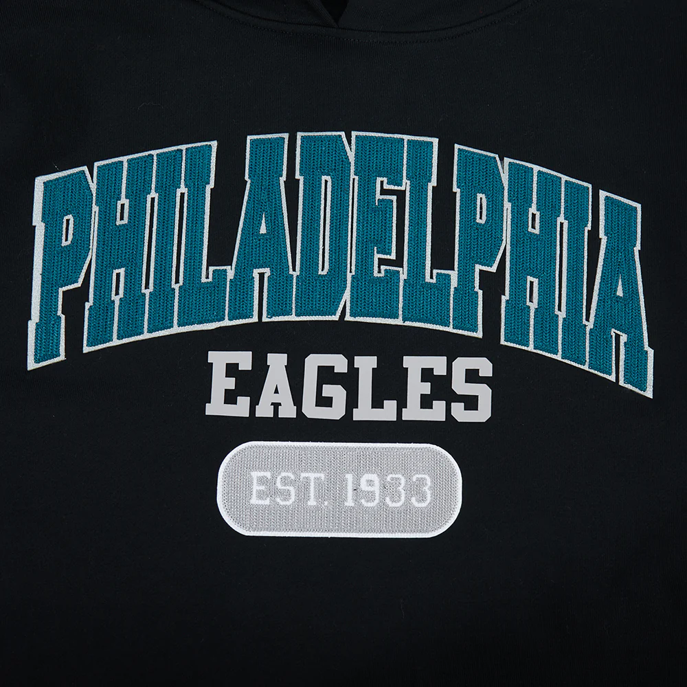 NFL PHILADELPHIA EAGLES CITY ARCH MEN'S FLC PO HOODIE (BLACK) - Image 10