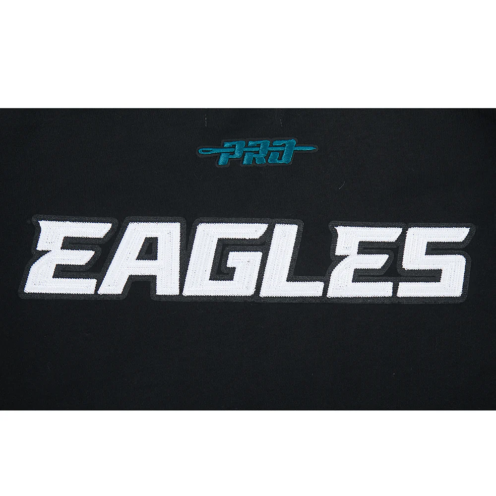 NFL PHILADELPHIA EAGLES CITY ARCH MEN'S FLC 1/4 ZIP (BLACK) - Image 8