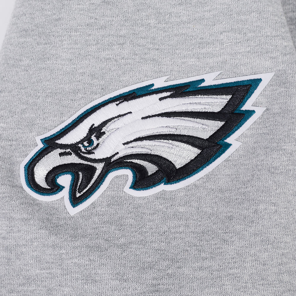 NFL PHILADELPHIA EAGLES DAY ONE MEN'S PULL OVER HOODIE (HEATHER GRAY/BLACK) - Image 8