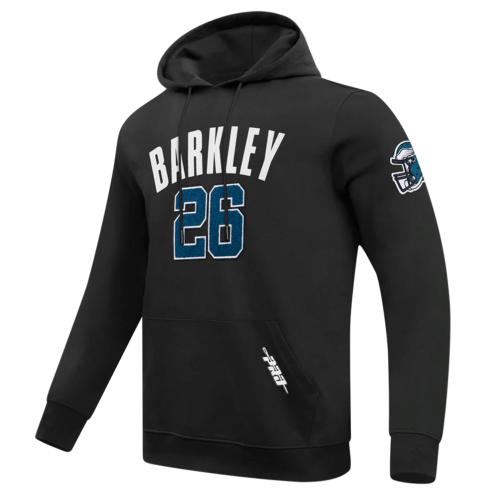 NFL PHILADELPHIA EAGLES SAQUON BARKLEY #26 CLASSIC PNN MEN'S DK PO HOODIE - Image 3