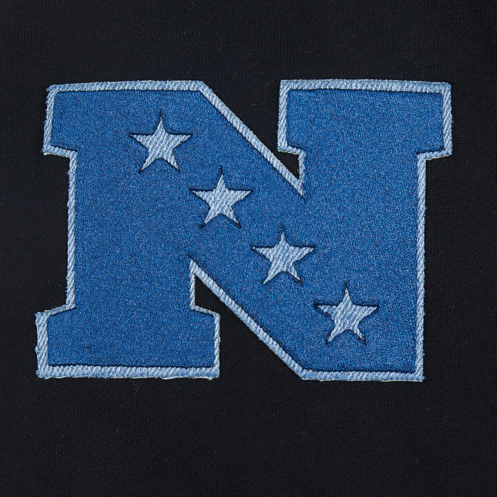 NFL PHILADELPHIA EAGLES VARSITY BLUES MEN'S PULLOVER HOODIE (BLACK) - Image 5