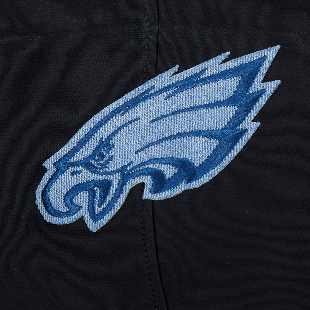 NFL PHILADELPHIA EAGLES VARSITY BLUES MEN'S PULLOVER HOODIE (BLACK) - Image 7