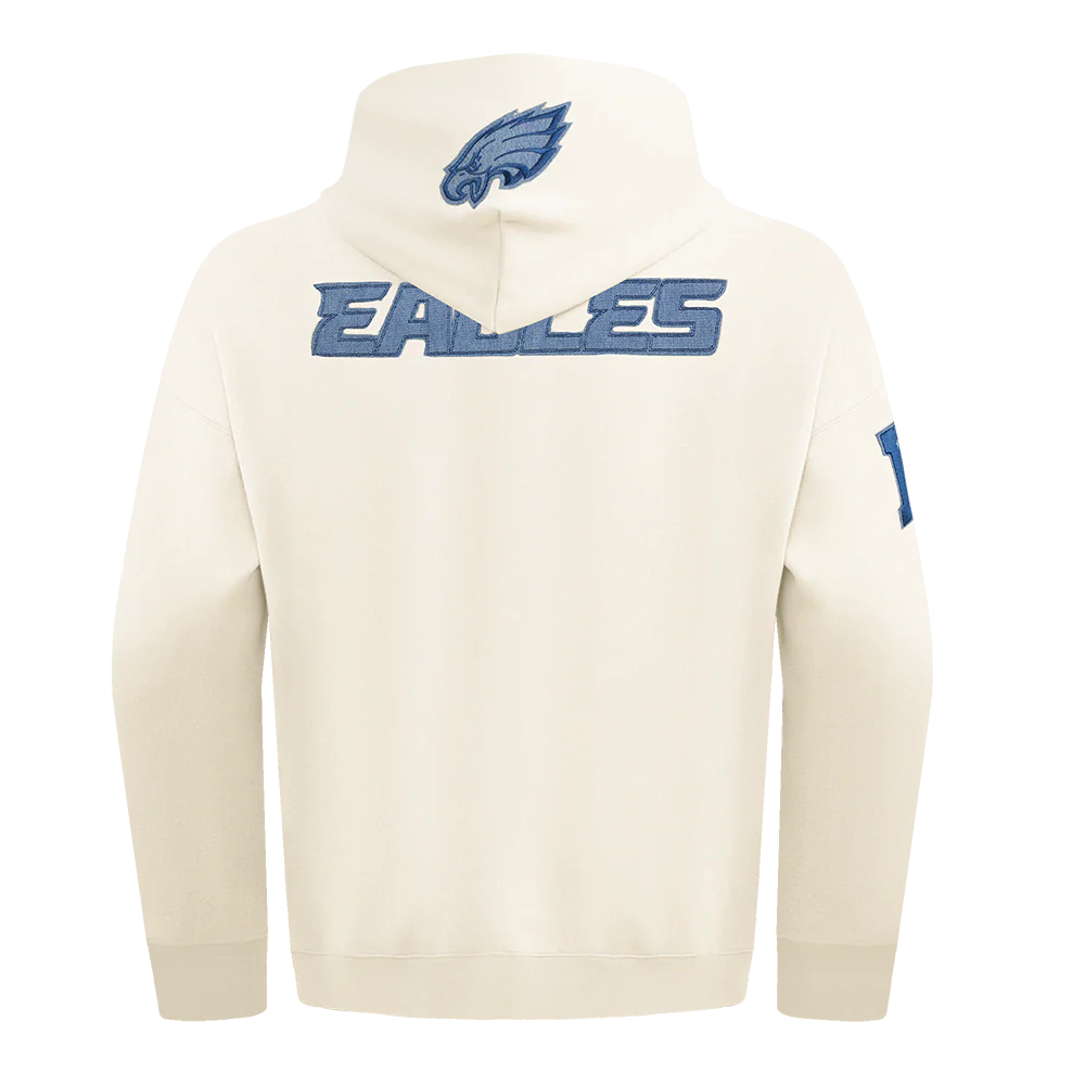 NFL PHILADELPHIA EAGLES VARSITY BLUES MEN'S PULLOVER HOODIE (LINEN) - Image 4