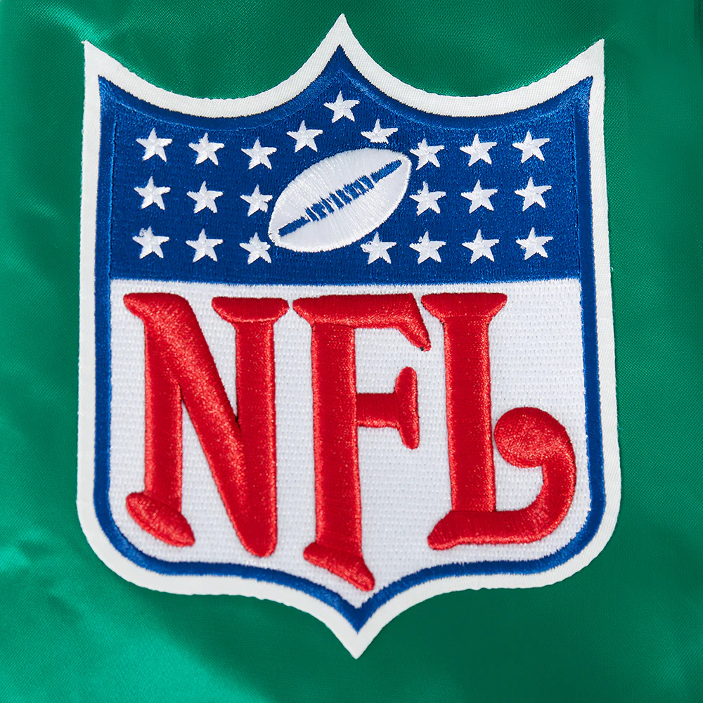 NFL PHILADELPHIA EAGLES BEST OF MEN'S RIB SATIN JACKET (KELLY GREEN) - Image 11