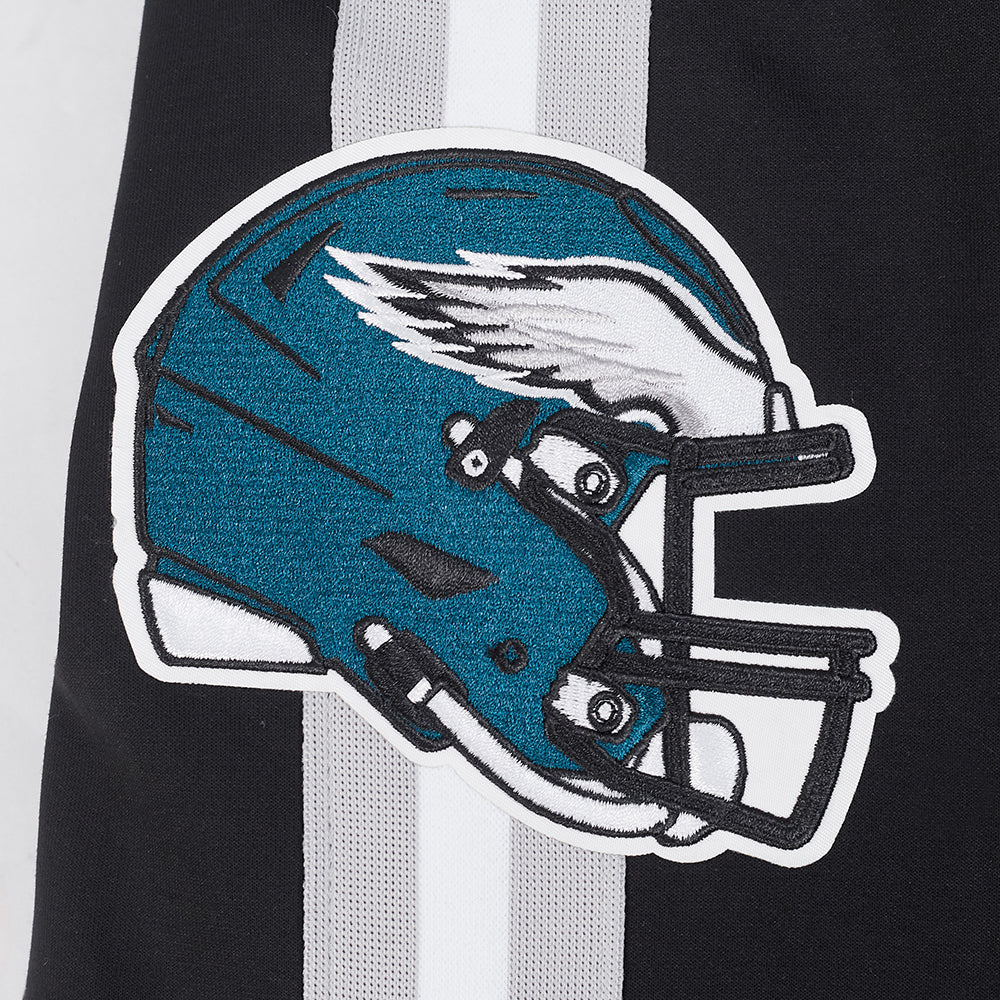 NFL PHILADELPHIA EAGLES PRO GAME DAY MEN'S DBL KNIT JACKET (BLACK/SILVER/WHITE) - Image 8