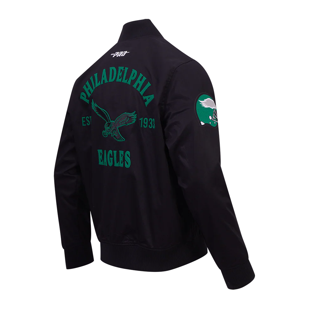 NFL PHILADELPHIA EAGLES FIRST TEAM MEN'S JACKET (BLACK) - Image 4